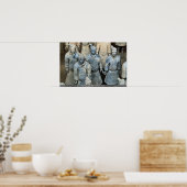 The Terra-cotta Warriors, Xi'an, China Poster (Keuken)