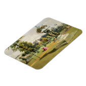 The Terrace Garden, Woburn Abbey (chromolitho) Magneet (Linkerzijde)