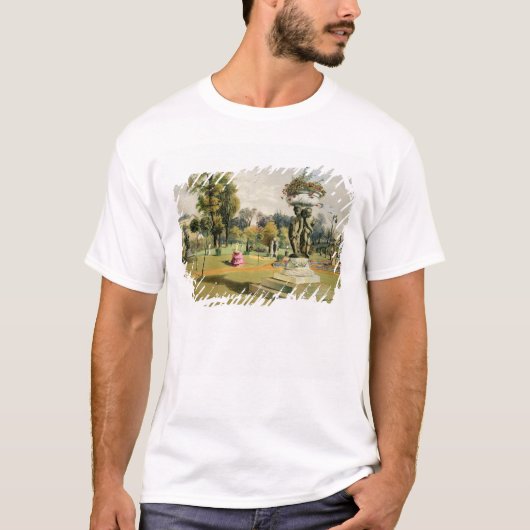 The Terrace Garden, Woburn Abbey (chromolitho) T-shirt (Voorkant)