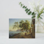 The Terrace of the Capucins in Sorrento, 1828 Briefkaart (Staand voorkant)