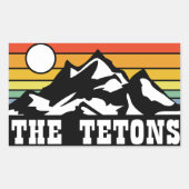 The Tetons Rechthoekige Sticker (Voorkant)