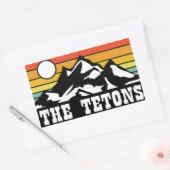 The Tetons Rechthoekige Sticker (Envelop)