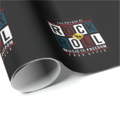 the texture of rock and roll music is freedom free cadeaupapier (Rol Hoek)