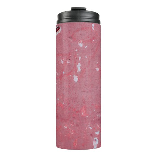 The texture of the old wall with scratches, cracks thermosbeker (Voorkant)