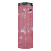 The texture of the old wall with scratches, cracks thermosbeker (Achterkant)