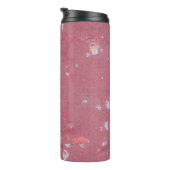 The texture of the old wall with scratches, cracks thermosbeker (Geroteerd rechts)