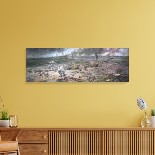 The TFrench on Hill 468 - Wrapped Canvas Afdruk (Insitu (Woonkamer))