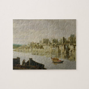 The Thames at Westminster Stairs, c.1630 (olie op  Legpuzzel