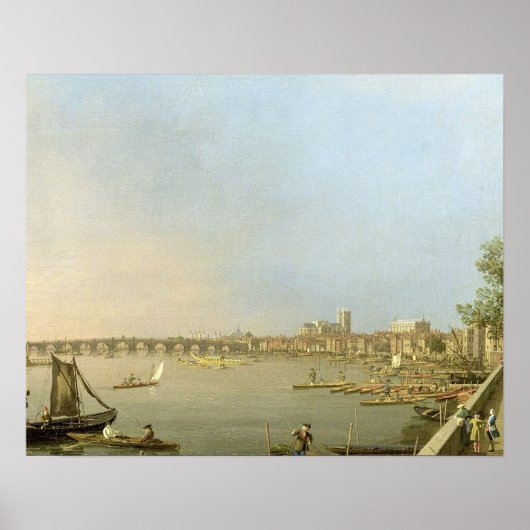 The Thames from the Terrace of Somerset House Poster (Voorkant)