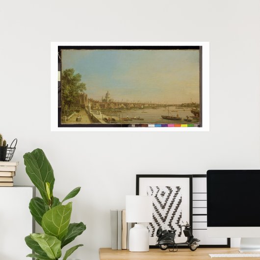 The Thames from the Terrace of Somerset House Poster (Thuiskantoor)
