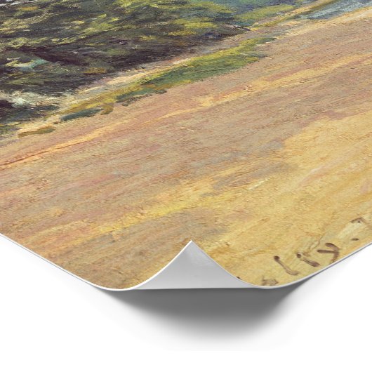 The Thames with Hampton Church, 1874 Poster (Hoek)