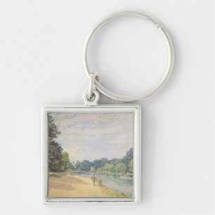 The Thames with Hampton Church, 1874 Sleutelhanger