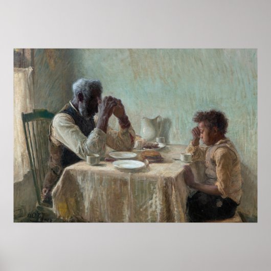 The Thankful Poor, 1894 by Henry Ossawa Tanner Poster (Voorkant)