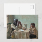 The Thankful Poor, 1894 door Henry Ossawa Tanner Briefkaart (Voorkant / Achterkant)