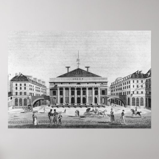 The Theater de l'Odeon, 1830 Poster (Voorkant)