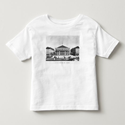 The Theater de l'Odeon, c.1830 Kinder Shirts (Voorkant)