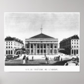 The Theater de l'Odeon, c.1830 Poster (Voorkant)