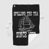 The Thee Ingschenken Sinds 1773 Juli Geschiedenisl Golfhanddoek (Insitu)