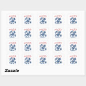 The Thee Moffelen Sinds 1773 Schattig Citaat Vierkante Sticker (Vel)