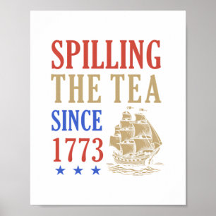 The Thee Morsen Sinds 1773 Grappige Luiaard Poster