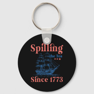 The Thee Morsen Sinds 1773 Patriottisch 4 Juli Sleutelhanger