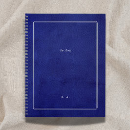 The Thesis | Indigo Leather & Silver Graduation Notitieboek