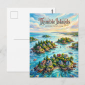 The Thimble Islands Connecticut Briefkaart (Voorkant / Achterkant)