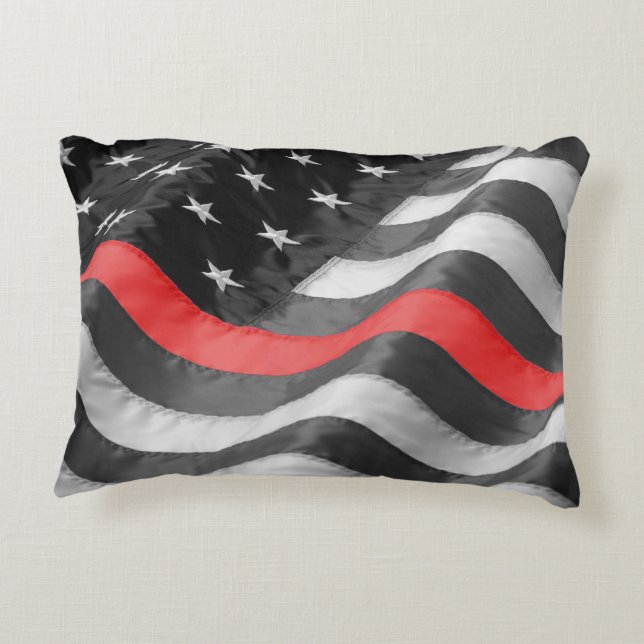 The Thin Red Line Accent Kussen (Achterkant)