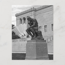 The Thinker and The Shuttlecock, Kansas City B/W Briefkaart