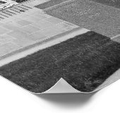 The Thinker and The Shuttlecock, Kansas City B/W Poster (Hoek)