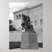 The Thinker and The Shuttlecock, Kansas City B/W Poster (Voorkant)