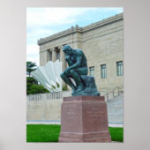 The Thinker and The Shuttlecock, Kansas City, MO Poster (Voorkant)