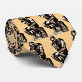 The Thinker by Auguste Rodin - Stropdas (Opgerold)