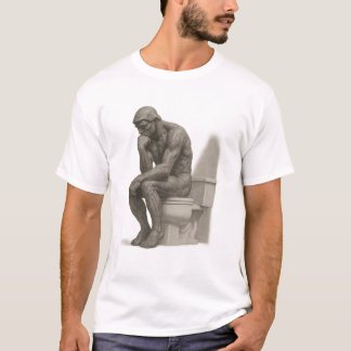 The Thinker on the Throne – Classical Charcoal Sty T-shirt