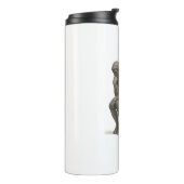 The Thinker on the Throne – Classical Charcoal Sty Thermosbeker (Gedraaid links)