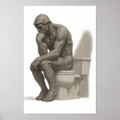 The Thinker on the Throne Poster (Voorkant)