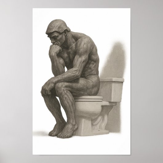 The Thinker on the Throne Poster (Voorkant)