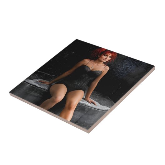 The Thinking Room ceramic tile Tegeltje (Zijkant)