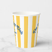 The Thirty Club Yellow Beach Stripe 30th Birthday  Papieren Bekers (Rechts)