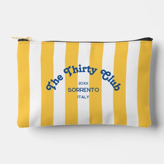 The Thirty Club Yellow Stripe 30th Birthday  Etui (Voorkant)