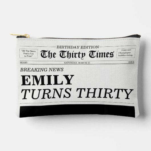 The Thirty Times Newspaper 30th Birthday Party Etui (Voorkant)
