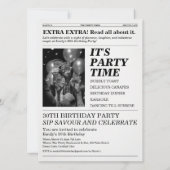 The Thirty Times Newspaper 30th Birthday Party Kaart (Achterkant)