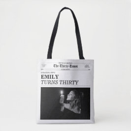 The Thirty Times Newspaper 30th Birthday Party Tote Bag