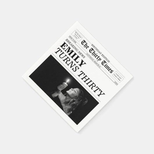 The Thirty Times Newspaper 30th Birthday Servet (Hoek)