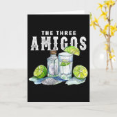 The Three Amigos Lime Zout Tequila Grappige Cinco Kaart (Gele Bloem)
