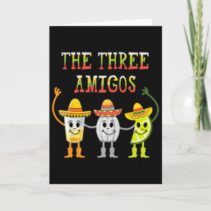 The Three Amigos T-shirt Tequila Zout Limoen Cinco Kaart
