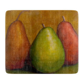 "The Three Amigos" Vibrant Pear Trio Snijplank