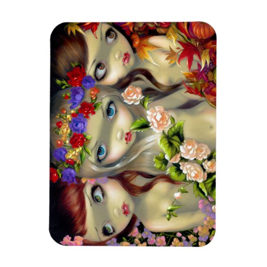 "The Three Graces" Premium magneet (Verticaal)