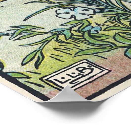 The Three Little Pigs Straw House Fairy Tale 1904 Poster (Hoek)