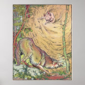 The Three Little Pigs Straw House Fairy Tale 1904 Poster (Voorkant)